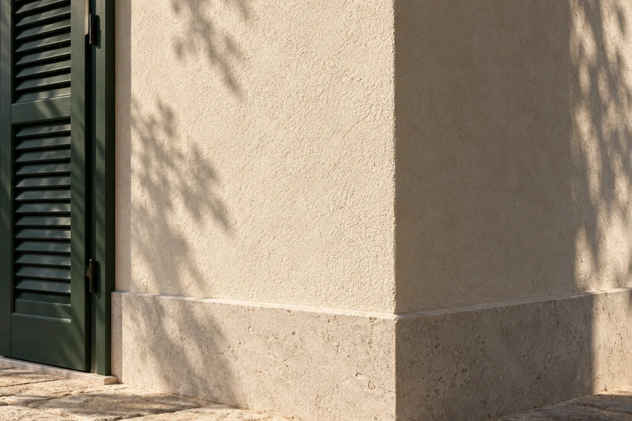 Texture et teinte d’une finition extérieure
